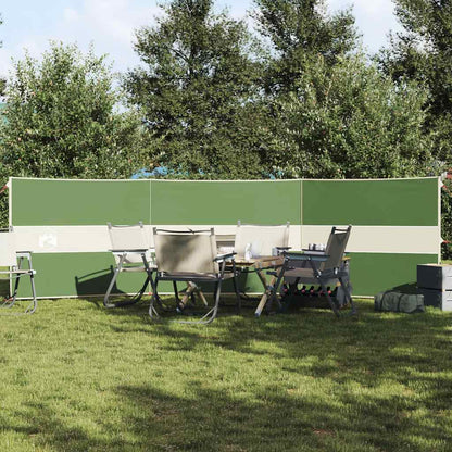 Camping-Windschutz Grün 490x123 cm Wasserdicht