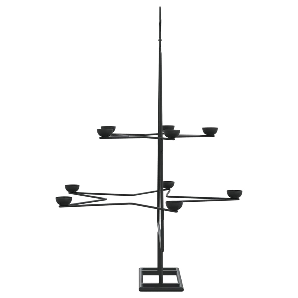 Metall-Weihnachtsbaum zum Dekorieren Schwarz 75 cm
