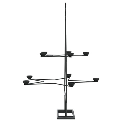 Metall-Weihnachtsbaum zum Dekorieren Schwarz 75 cm