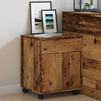 Rollcontainer Altholz-Optik 45x38x54 cm Holzwerkstoff