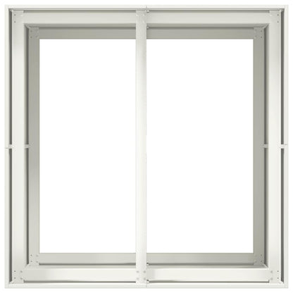 Pflanzgefäß Weiß 80x80x80 cm Stahl
