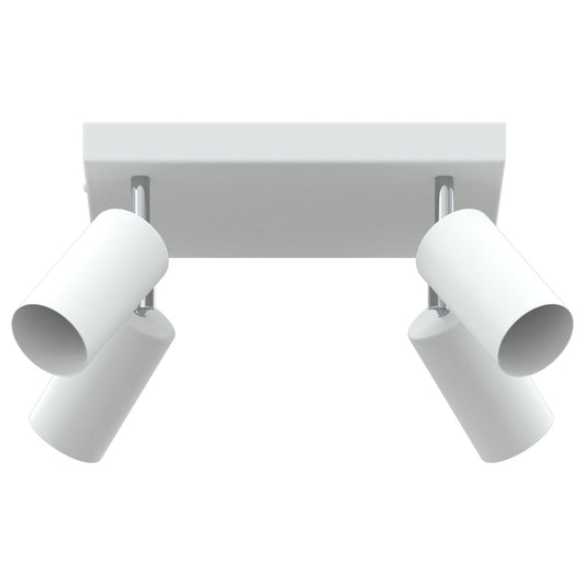 Deckenstrahler 4-Wege Verstellbar Weiß GU10