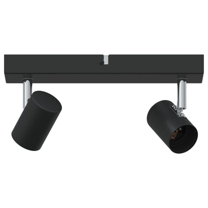Deckenstrahler 2 Wege verstellbar Schwarz E27