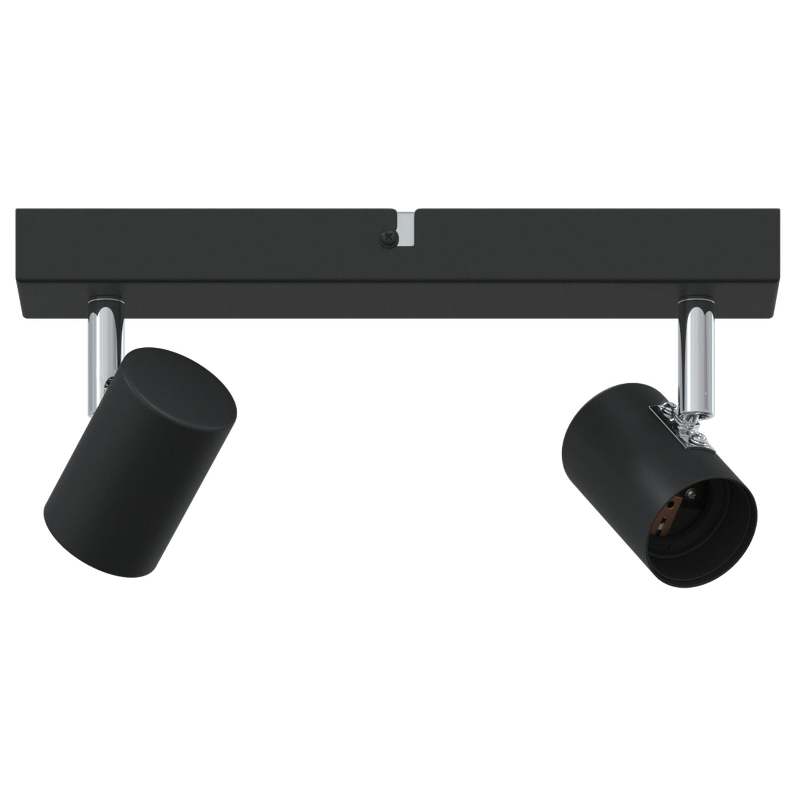 Deckenstrahler 2 Wege verstellbar Schwarz E27