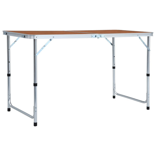 Klappbarer Campingtisch Aluminium 120 x 60 cm